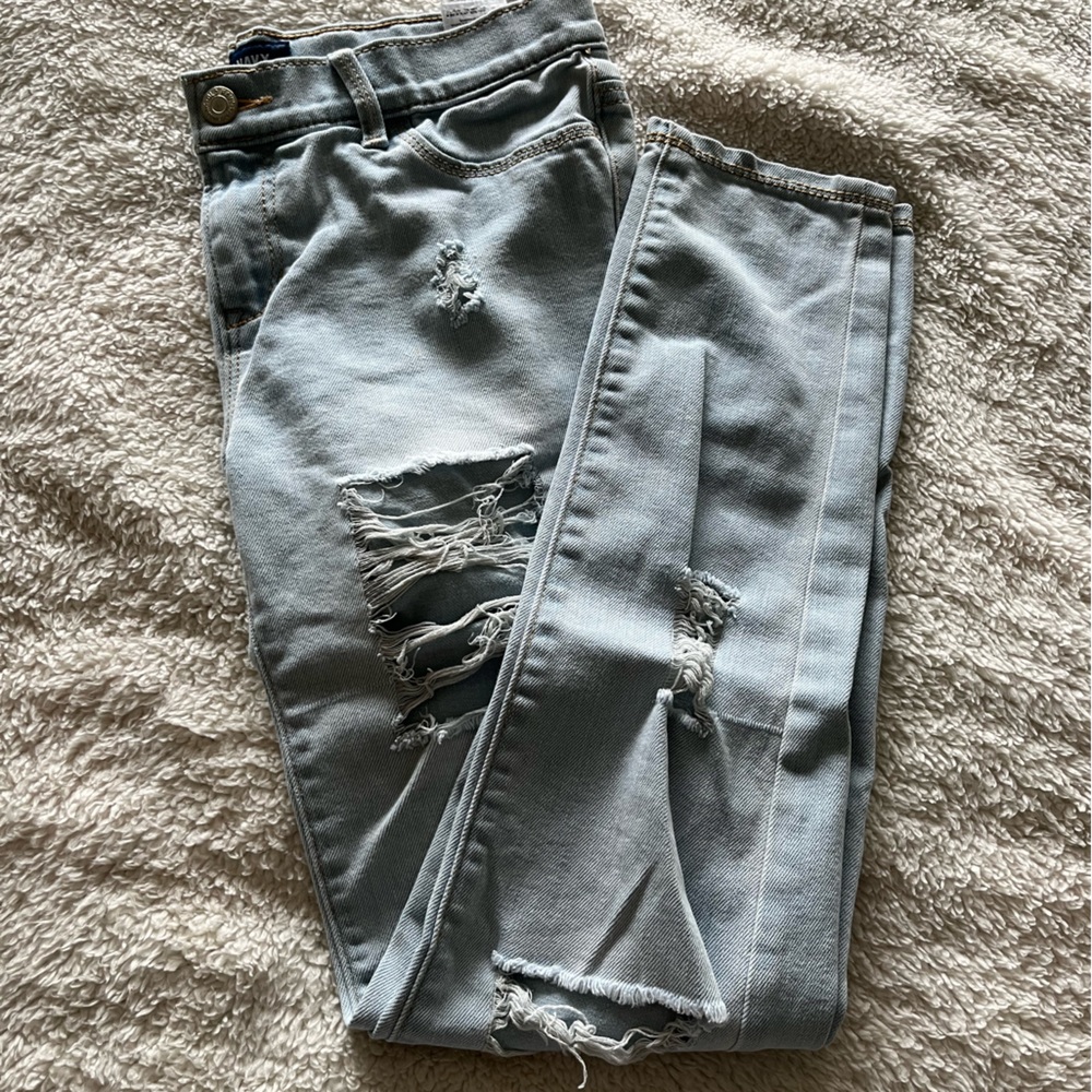 baby blue old navy jeans